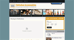 Desktop Screenshot of cheltenhamaccommodation.co.uk