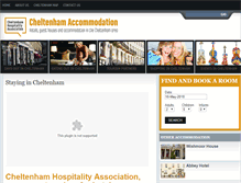 Tablet Screenshot of cheltenhamaccommodation.co.uk